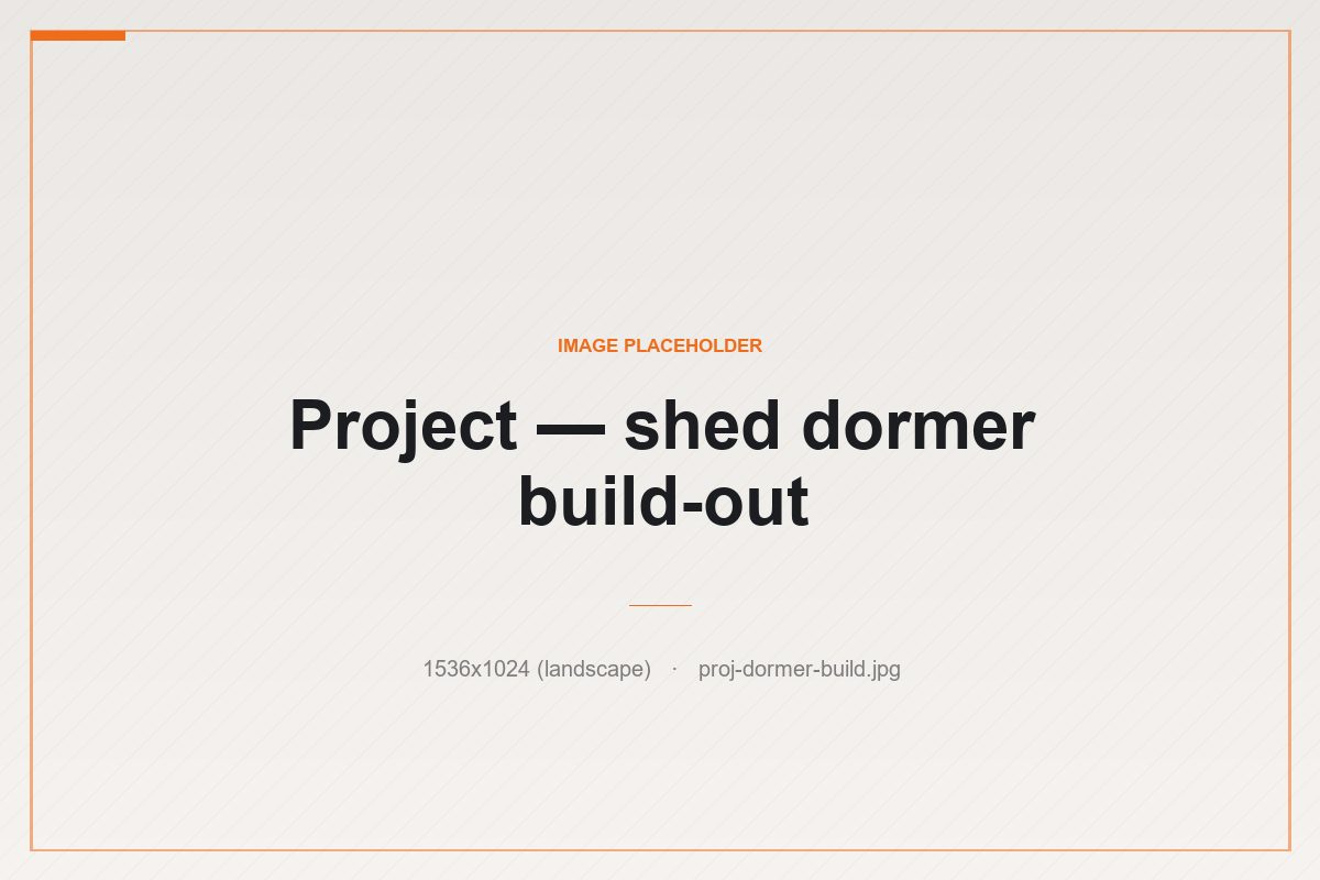 Shed Dormer Build-Out — Veazie, ME · Cape