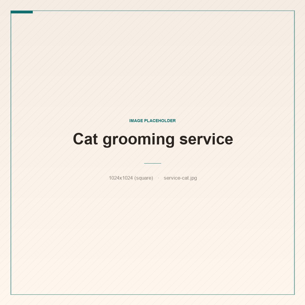 A calm long-haired cat being gently brushed