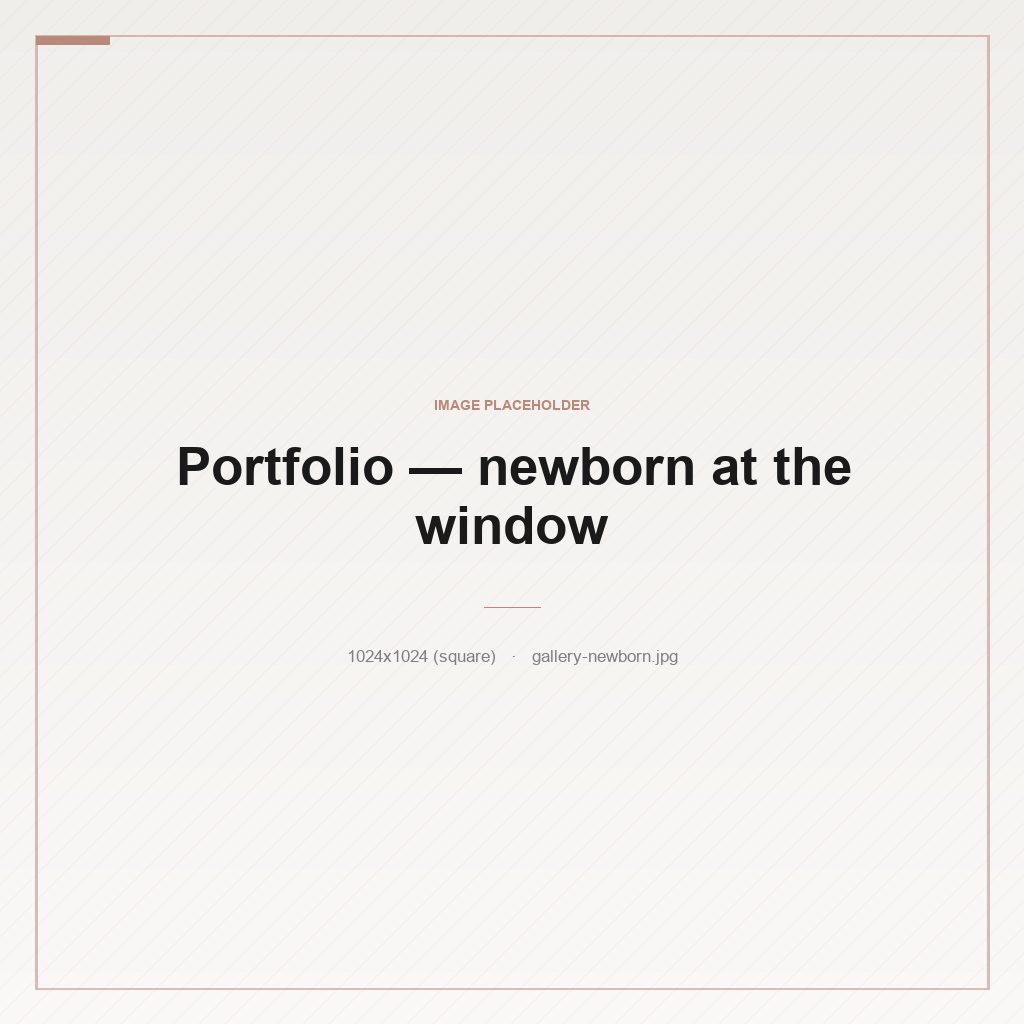New parent cradling a sleeping newborn by a window