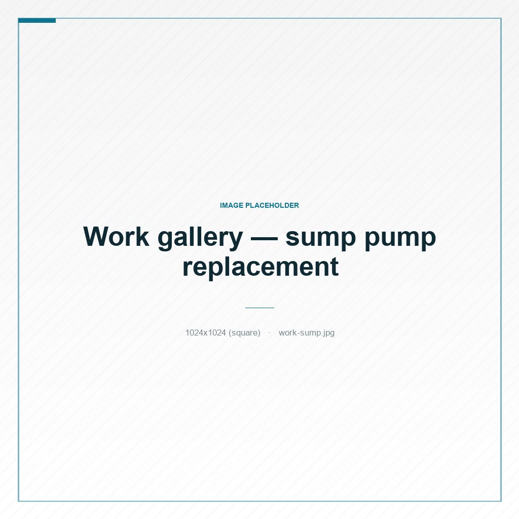 A newly installed sump pump in a clean dry basement pit
