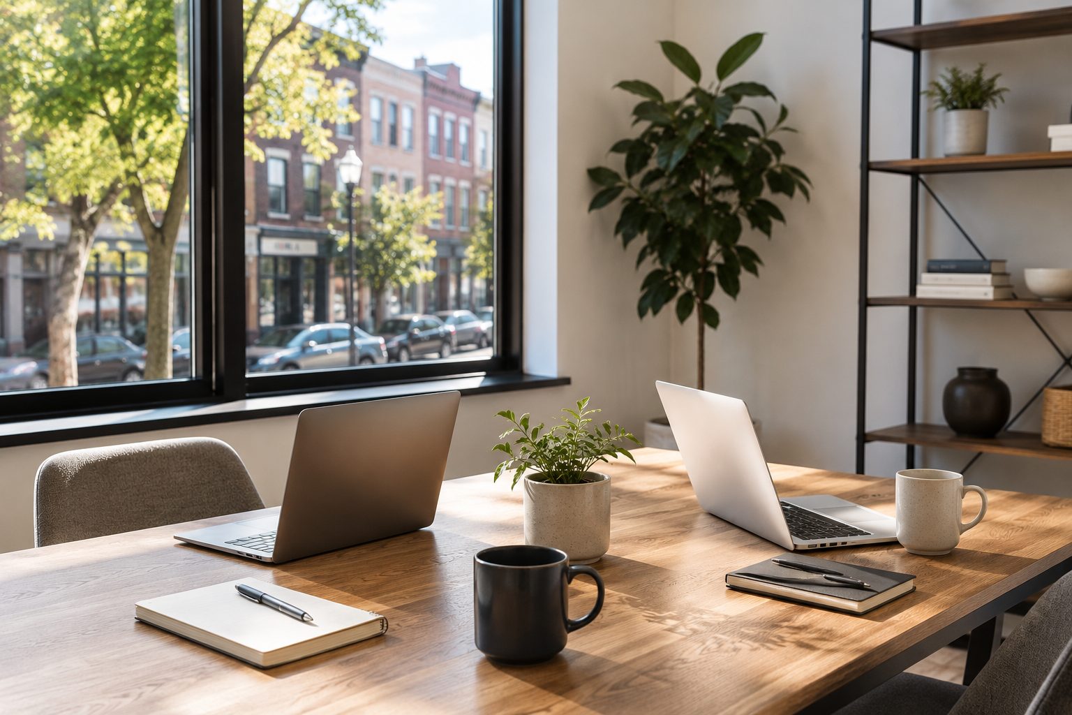 Anchor's bright office workspace on Forest Avenue in Portland
