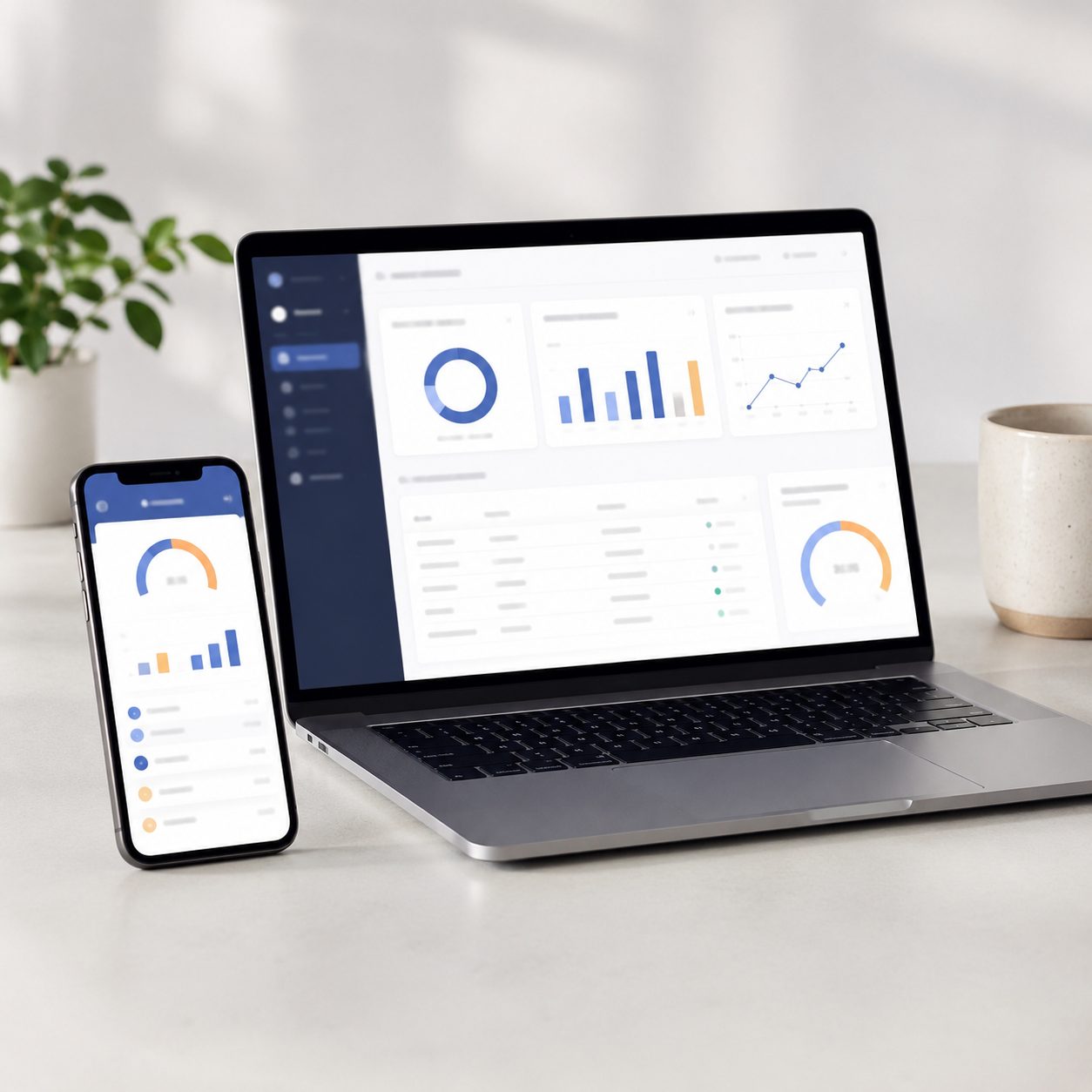 Anchor owner portal shown on a laptop and phone