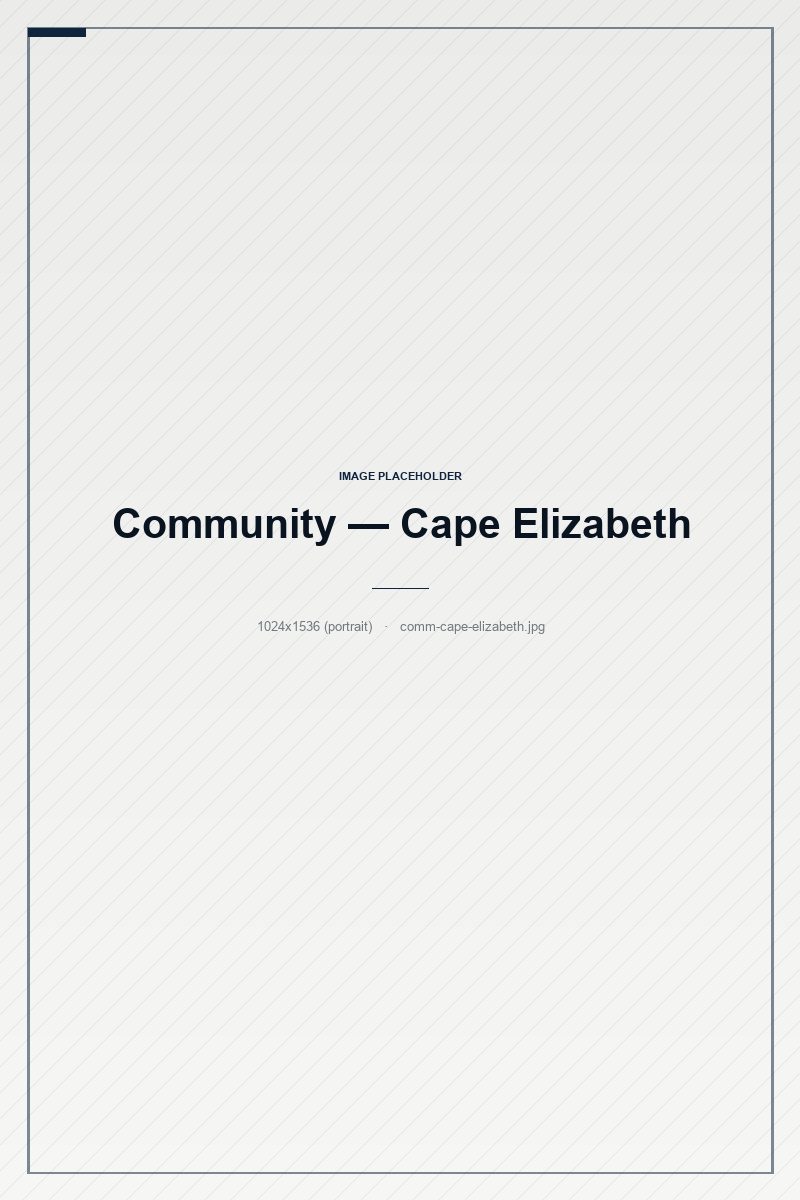 Cape Elizabeth, Maine — Lighthouses, state-park shoreline, and shingle-style homes — quiet, established, and minutes from the city.
