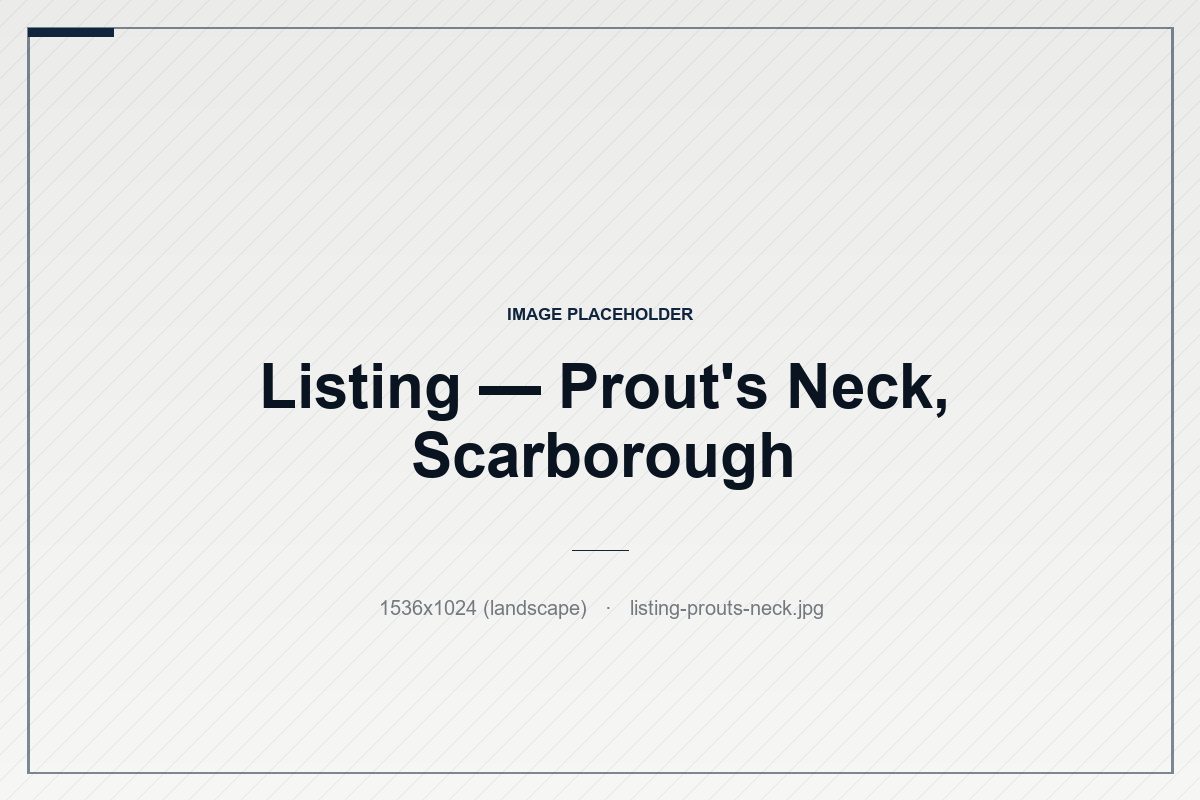 Prout's Neck, Scarborough — An oceanfront retreat on a storied peninsula, with broad porches, weathered shingles, and the open Atlantic at the door.