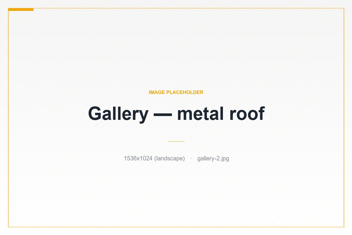 Metal roof in Scarborough — Standing-seam metal built to shed snow and outlast the next owner.